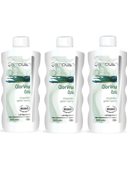 Ersağ Aloe Vera Özlü Şampuan 300 ML  3 X  ADET ürün görseli 1
