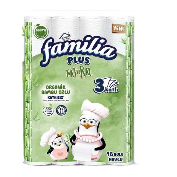 Familia Kağıt Havlu Plus Natural 16'lı ürün görseli 1