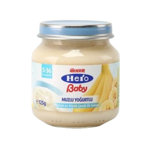 Hero Baby Muzlu Yoğurtlu Kavanoz Maması 120 Gr ürün görseli 1