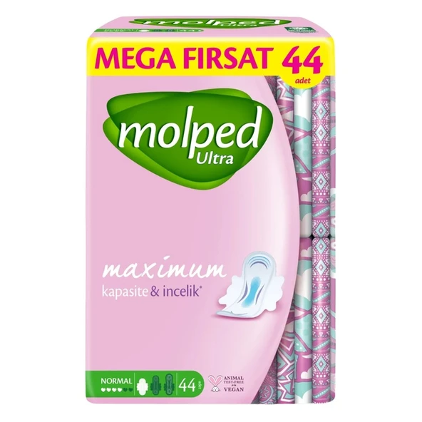 Molped Normal Hijyenik Ped Mega 44'lü ürün görseli 1
