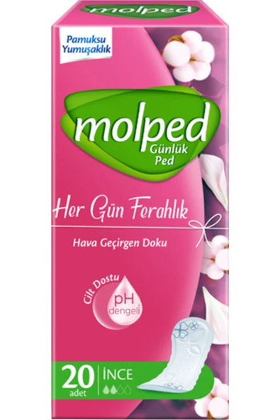Molped Günlük Hergün Yanında Ince Parfümsüz 20li ürün görseli 1