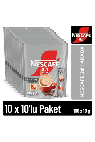 Nescafe 2si1 ARADA 10(10x10g) ürün görseli 1