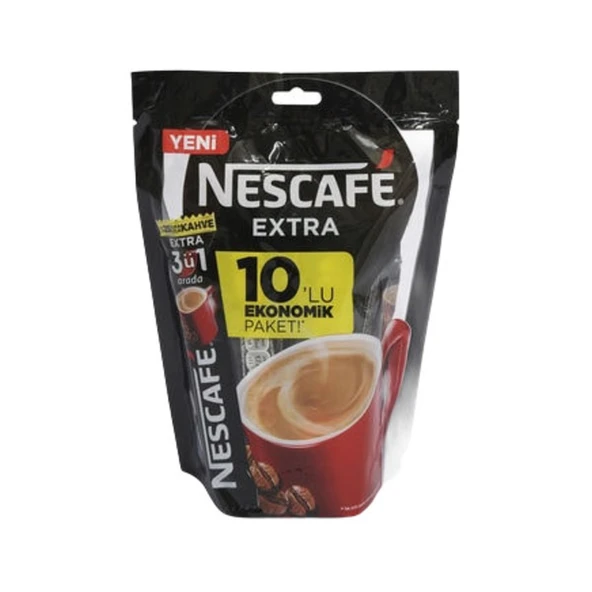 Nescafe 3'ü 1 Arada Extra 16 gr 10'lu ürün görseli 1