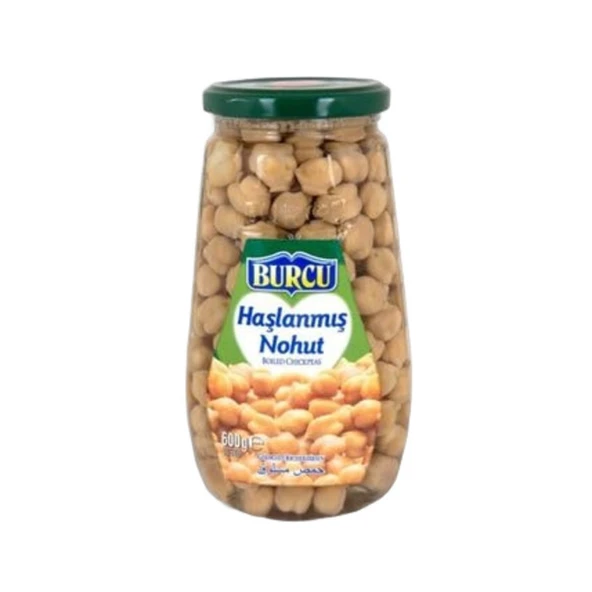 Burcu Nohut Haşlanmış Cam 600 Gr ürün görseli 1