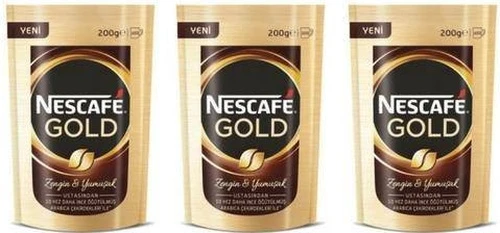 Nescafe Gold Kahve 3 x 200 G ürün görseli 1