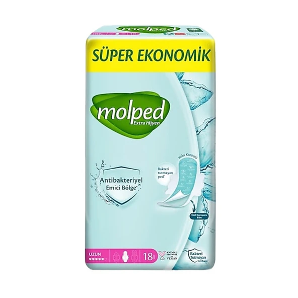 Molped Ped Antibakteriyel Süper Ekonomik Uzun 18'li ürün görseli 1