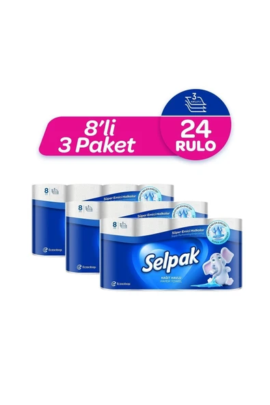 Selpak KAĞIT HAVLU YAĞ EMİCİ 24 RULO ürün görseli 1