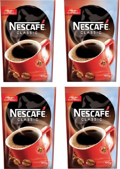 Nescafe Classic Hazır Kahve 4 x 100 G ürün görseli 1