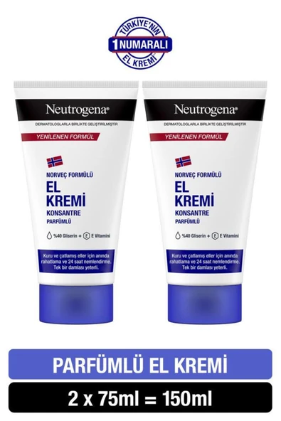 Neutrogena Norveç Formülü El Kremi Parfümlü 75 Ml X 2 Adet ürün görseli 1