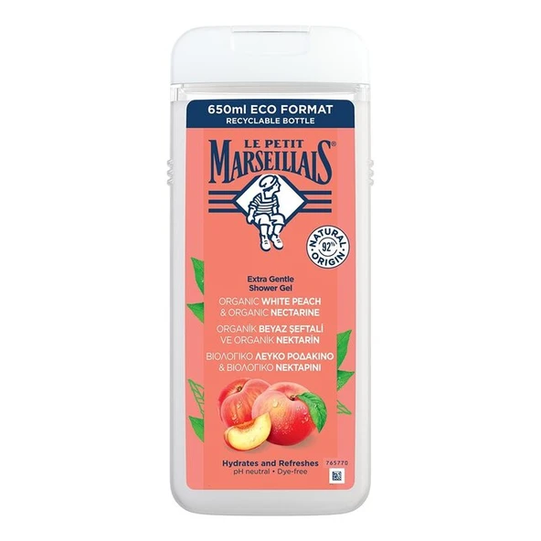 Le Petit Marseillais Duş Jeli Şeftali 650 Ml ürün görseli 1
