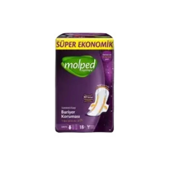 Molped Ped Super Night Hijyenik Super Eko Uzun 18'li ürün görseli 1