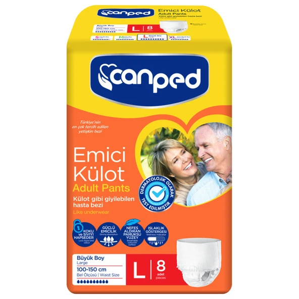Canped Hasta Bezi Emici Külot Large 8'li ürün görseli 1