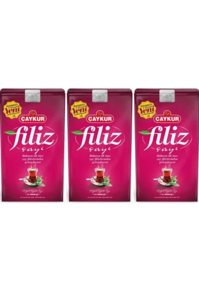 Çaykur Filiz Siyah Dökme Çay 3 X 1 Kg ürün görseli 1