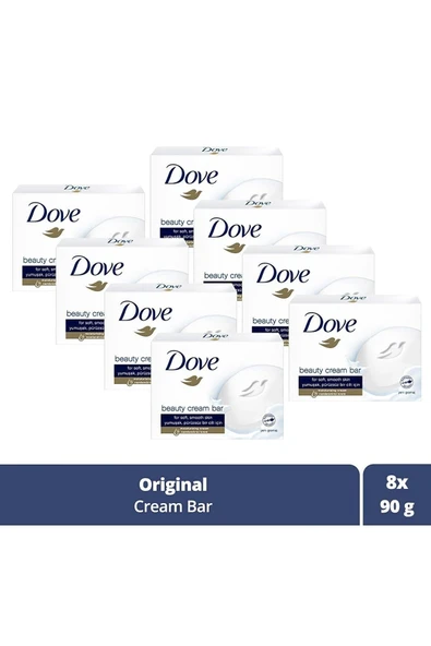 Dove Cream Bar 90gr Original x8 Adet ürün görseli 1