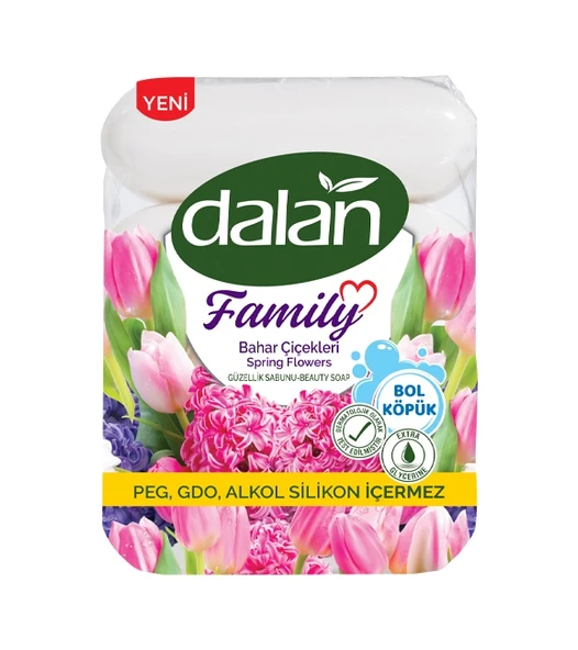 Dalan Family Bahar Çiçekleri Güzellik Sabunu 75 G x 4 3'lü ürün görseli 1