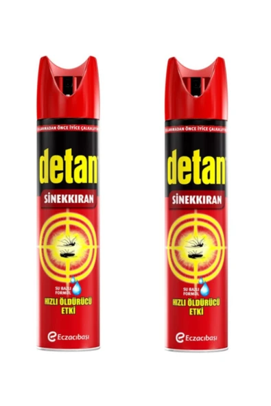 Detan Sinekkıran Su Bazlı Aeresol 275 ml X 2 Adet ürün görseli 1