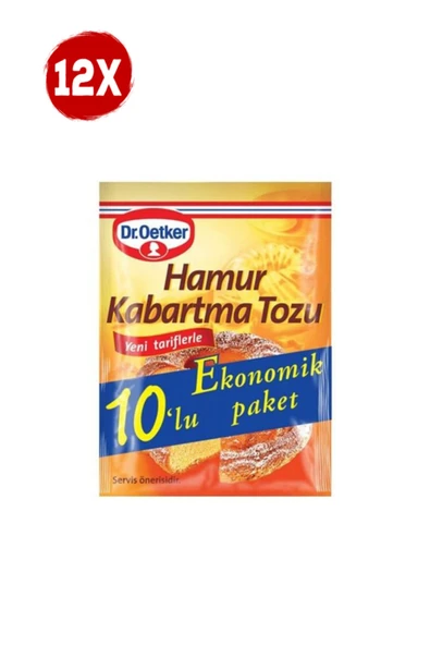 Dr. Oetker Dr.oetker Hamur Kabartma Tozu 10lu 12 Paket ürün görseli 1