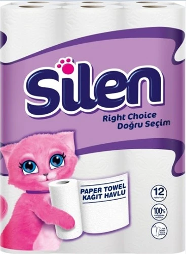 Silen Rulo Kağıt Havlu 12'li 3 Paket ürün görseli 1