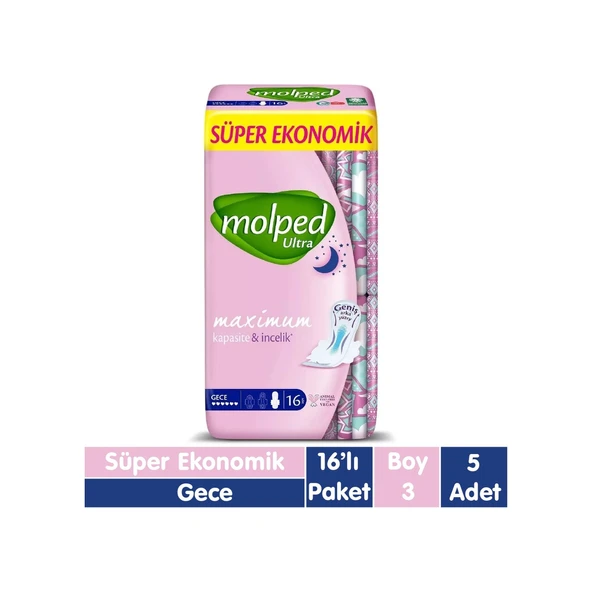 Molped Ultra Ped Gece 5 x 16'lı ürün görseli 1