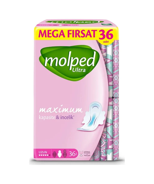 Molped Ultra Anatomik Mega Fırsat Ped Uzun 36x6 216 Adet ürün görseli 1