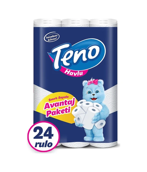 Teno Avantaj Paket Kağıt Kağıt Havlu 2 x 12'li ürün görseli 1