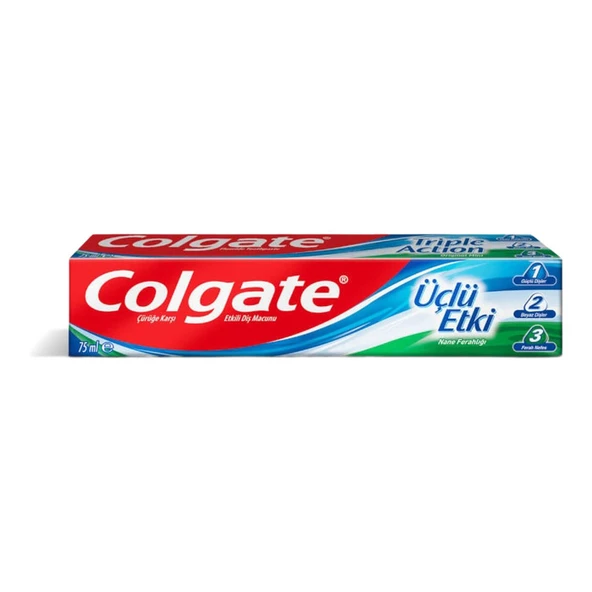 Colgate Diş Macunu Üçlü Etki Nane Ferahlığı   75 ml ürün görseli 1