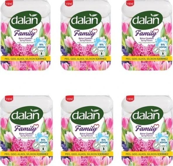 Dalan Family Sabun Bahar Çiçekleri 4 x75 Gr x 6 Paket ürün görseli 1