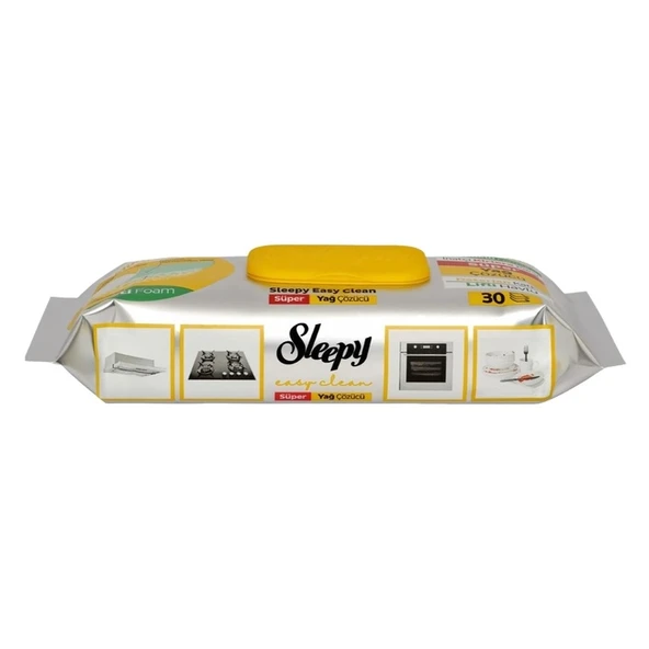 Sleepy Yağ Çözücü Havlu Süper Clean 30 Yaprak ürün görseli 1