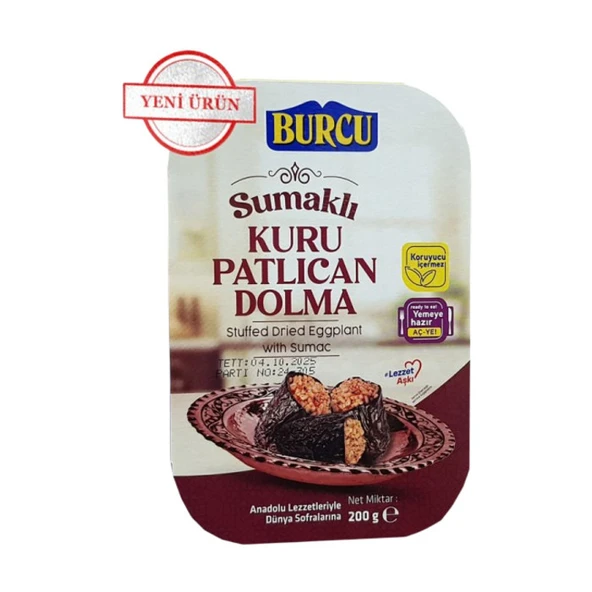 Burcu Sumaklı Kuru Patlıcan Dolma 200 Gr ürün görseli 1
