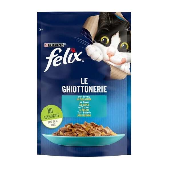 Felix Jöle İçinde Ton Balıklı Yetişkin Kedi Yaş Konserve Maması 85 Gr ürün görseli 1