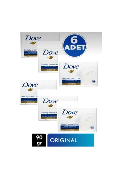Dove Cream Bar Original Beauty Katı Sabun ( 6 X 90 Gram ) ürün görseli 1