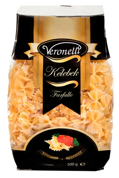Veronelli Kelebek Makarna 500 G ürün görseli 1