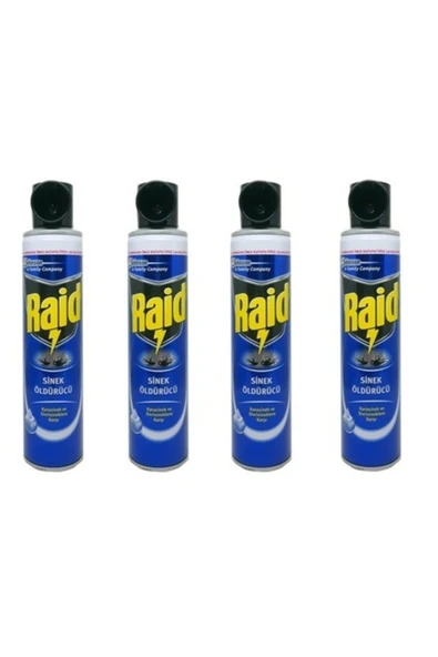 Raid Sinek Savar Öldürücü Sprey 300 Ml X 4 Adet ürün görseli 1