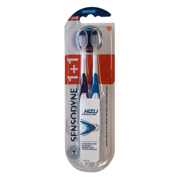 Sensodyne Diş Fırçası Hızlı Rahatlama Soft 1+1 ürün görseli 1