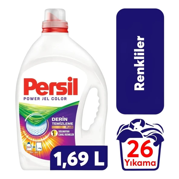 Persil Çamaşır Deterjanı Jel Power Renkliler Derin Temizleme 1.69 Lt ürün görseli 1