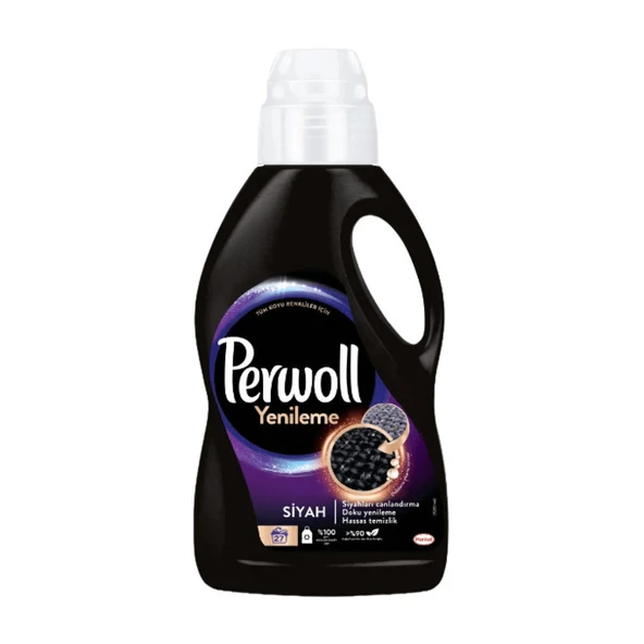 Perwoll Çamaşır Deterjanı Sıvı Yenileme Siyah 1.485 Lt ürün görseli 1