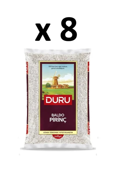 Duru Baldo Pirinç 2000 gr x 8 Adet ( 1 Koli ) ürün görseli 1