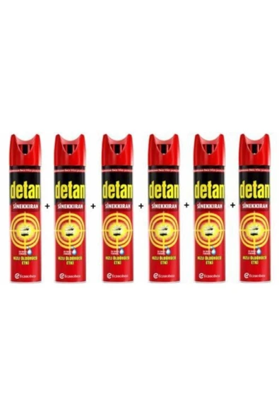 Detan Sinekkıran Su Bazlı 6 x 275 ml ürün görseli 1