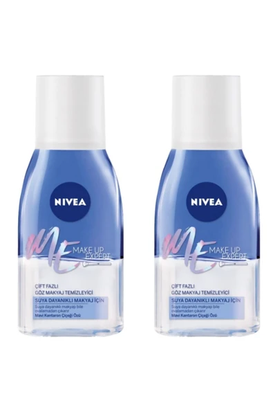 NIVEA GÖZ MAKYAJ TEMİZLEYİCİ 125 ML ÇİFT ETKİLİ 2 ADET ürün görseli 1