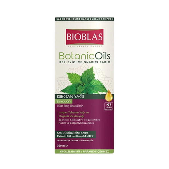 Bioblas Şampuan Botanic Oils Isırgan Yağı 360 Ml ürün görseli 1