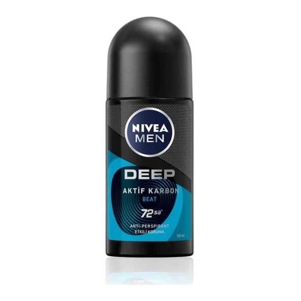 NIVEA MEN Deep Aktif Karbon Roll-on 50 Ml ürün görseli 1