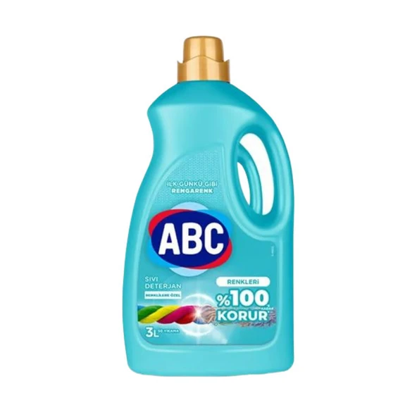 ABC Deterjan Sıvı Renklilere Özel 3000 Ml ürün görseli 1