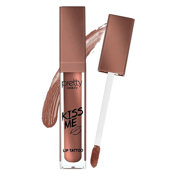 Pretty Pretty Beauty Kiss Mee Lip Tattoo 24 Saat Kalıcı Mat Likit Ruj NO2 ürün görseli 1