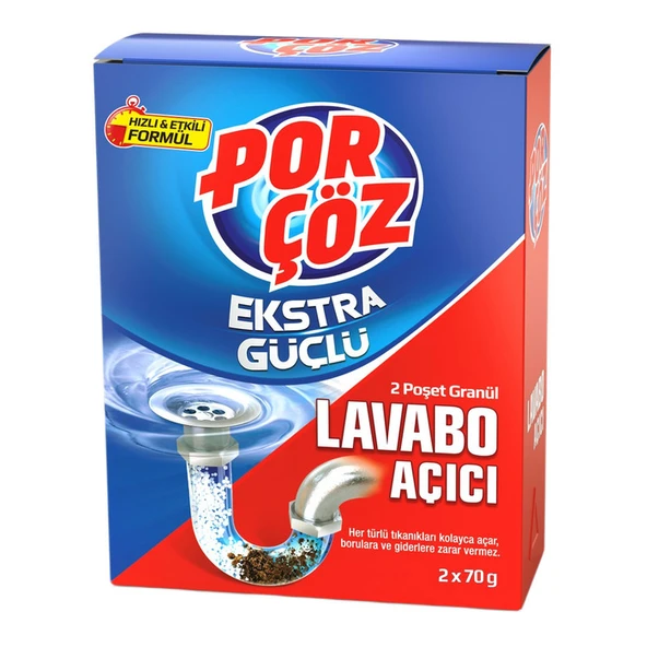 Porçöz Granül Lavabo Açıcı 2x50 Gr ürün görseli 1