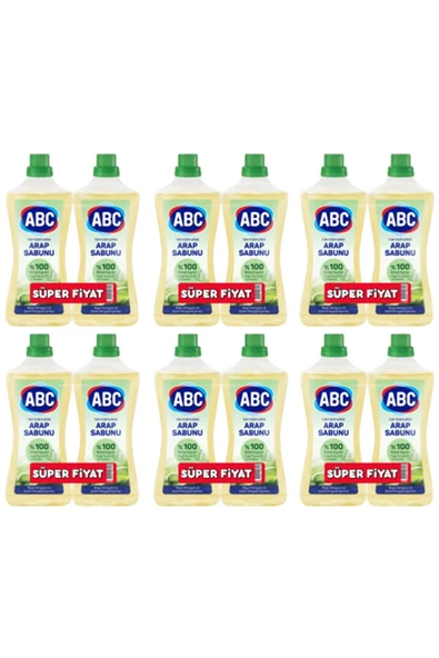 ABC Tüm Yüzeylerde Sıvı Arap Sabunu 12 X 900 ml ürün görseli 1