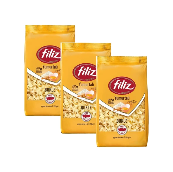 Filiz Yumurtalı Bukle Makarna 3 x 350 G ürün görseli 1