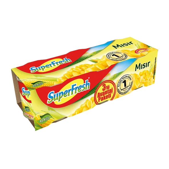 SuperFresh Mısır Konserve 3x200 Gr ürün görseli 1