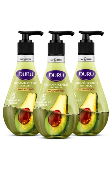 Duru Organik Içerikli Avokado Sıvı Sabun 3x500ml ürün görseli 1