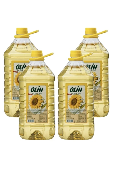 OLİN Ayçiçek Yağı 5 Lt Pet X 4 Adet (20 Lt) ürün görseli 1