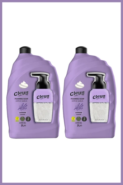 Cleyn Lavanta Köpük Sabun 2 Litre x 2 Adet ürün görseli 1
